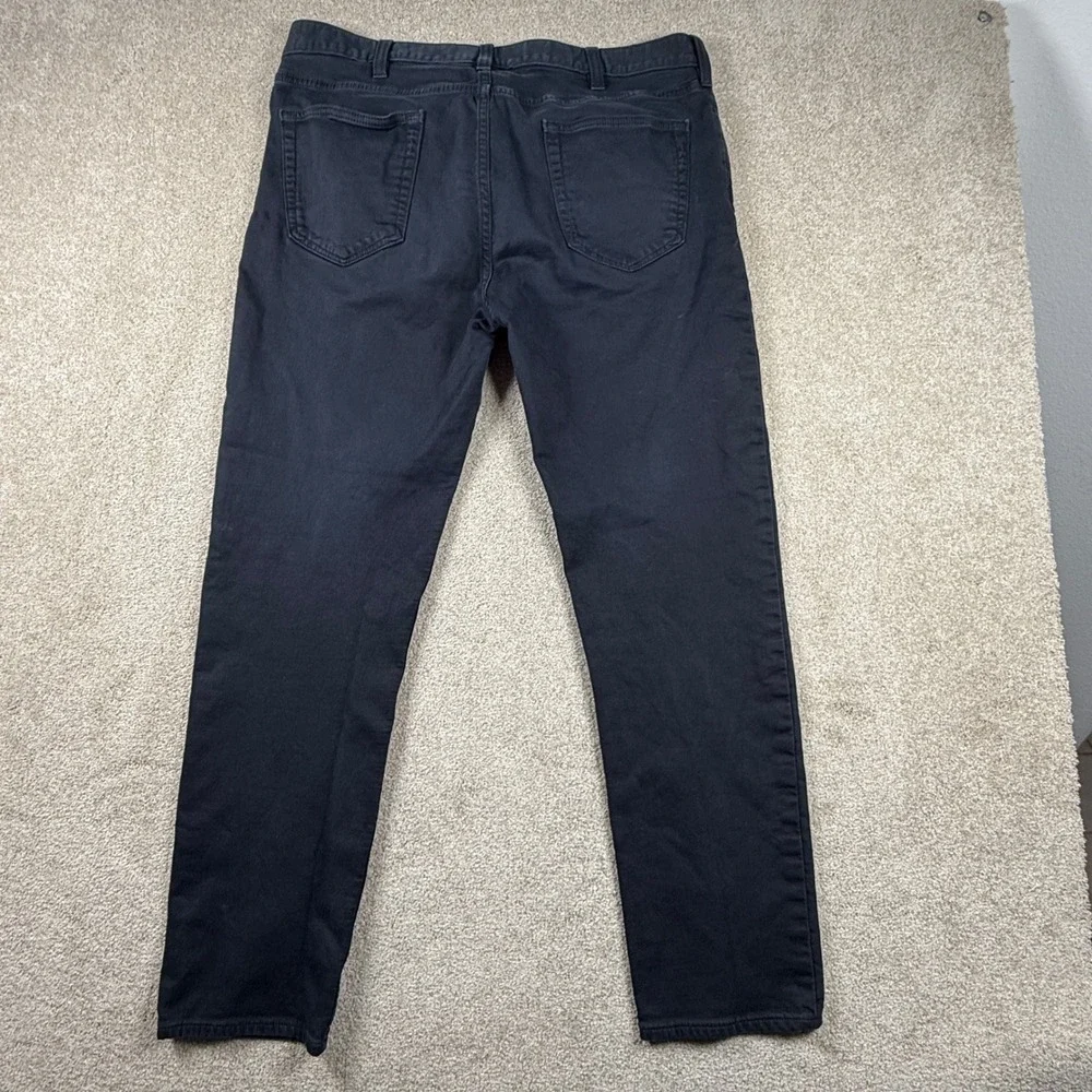 Banana Republic Traveler Pants Mens 38x32 Slim Fit Black Five Pocket Chino Jean